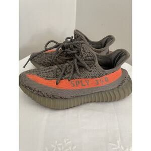 Adidas Yeezy Boost 350 V2 Beluga Shoes Mens Size 4 Gray Orange SPLY-350 Sneaker